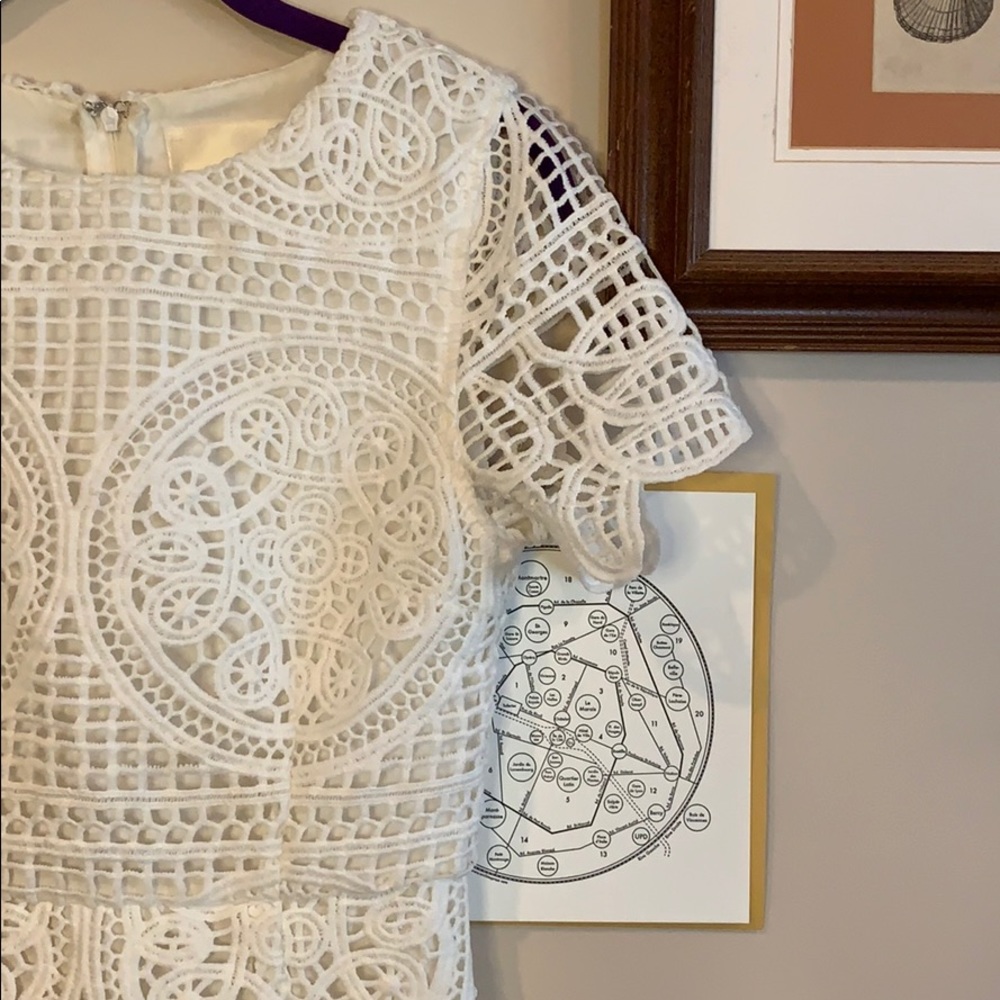 J.O.A. Los Angeles Knit crochet white dress - Picture 6 of 9